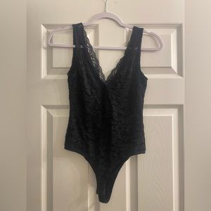 Elodie black lace bodysuit